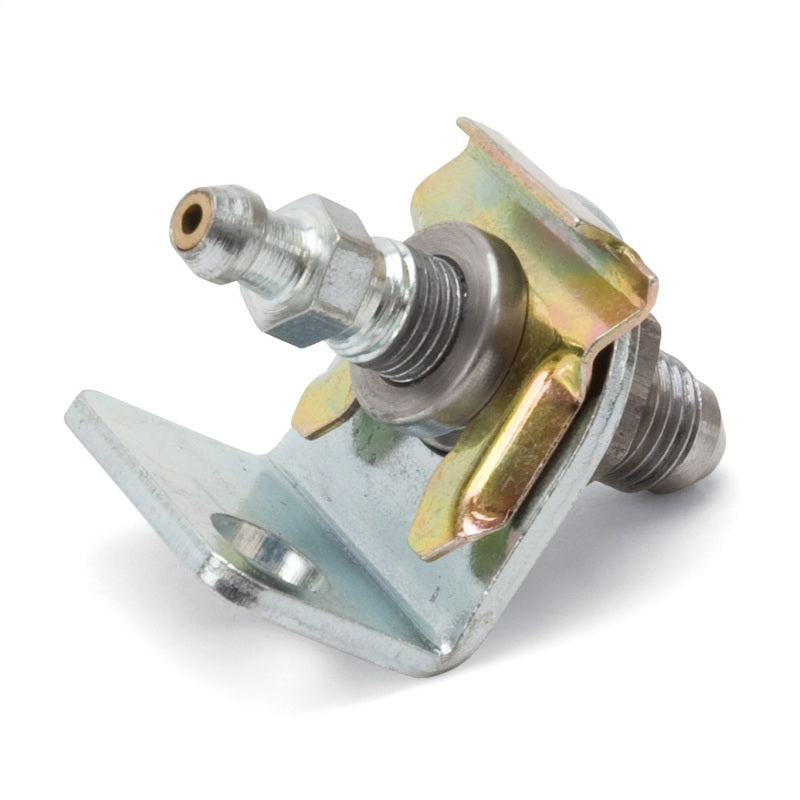 Russell Adapter Fitting -4 AN Male Flare to 3/8in. -24 Brake Bleeder Female - Clear Zinc Finish Russell Adapter Fitting -4 AN Male Flare to 3/8in. -24 Brake Bleeder Female - Clear Zinc Finish