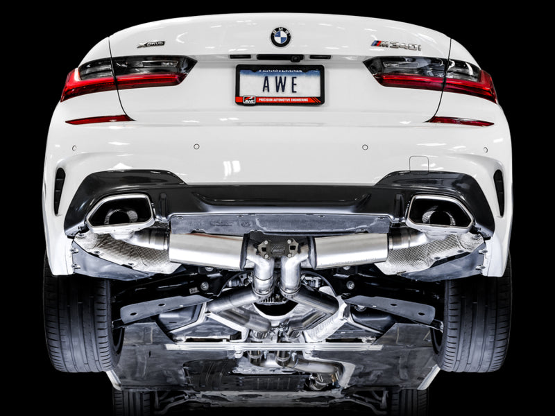 AWE Tuning 2019+ BMW M340i (G20) Resonated Touring Edition Exhaust (Use OE Tips) AWE Tuning 2019+ BMW M340i (G20) Resonated Touring Edition Exhaust (Use OE Tips)