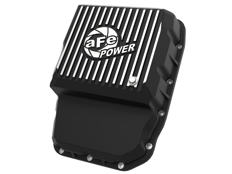 aFe Transmission Pan (Black w/ Machined Fins) 13-19 Dodge Diesel Trucks L6-6.7L (td) aFe Transmission Pan (Black w/ Machined Fins) 13-19 Dodge Diesel Trucks L6-6.7L (td)