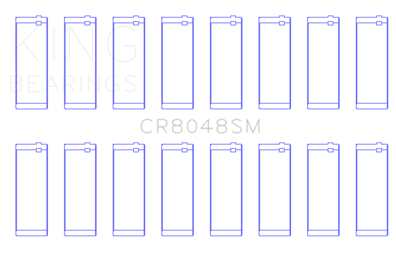 King Chrysler V8 / 5.7L / 6.1L / 6.4L Hemi Standard Rod Bearing Set (O/S Housing +.002in) King Chrysler V8 / 5.7L / 6.1L / 6.4L Hemi Standard Rod Bearing Set (O/S Housing +.002in)