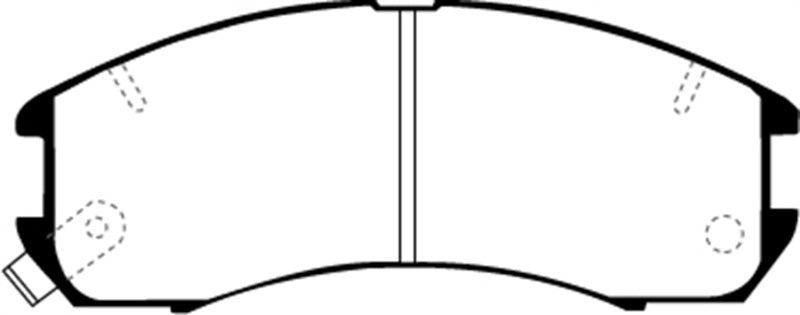 EBC 89-92 Ford Probe 2.2 Greenstuff Front Brake Pads EBC 89-92 Ford Probe 2.2 Greenstuff Front Brake Pads