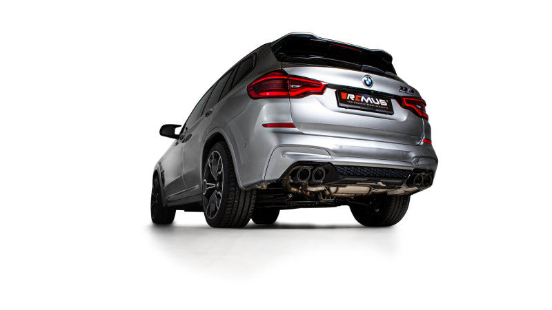 Remus 2019 BMW X3 M Competition F97 3.0L Turbo (S58B30A w/GPF) Axle Back Exhaust (Tail Pipes Req) Remus 2019 BMW X3 M Competition F97 3.0L Turbo (S58B30A w/GPF) Axle Back Exhaust (Tail Pipes Req)