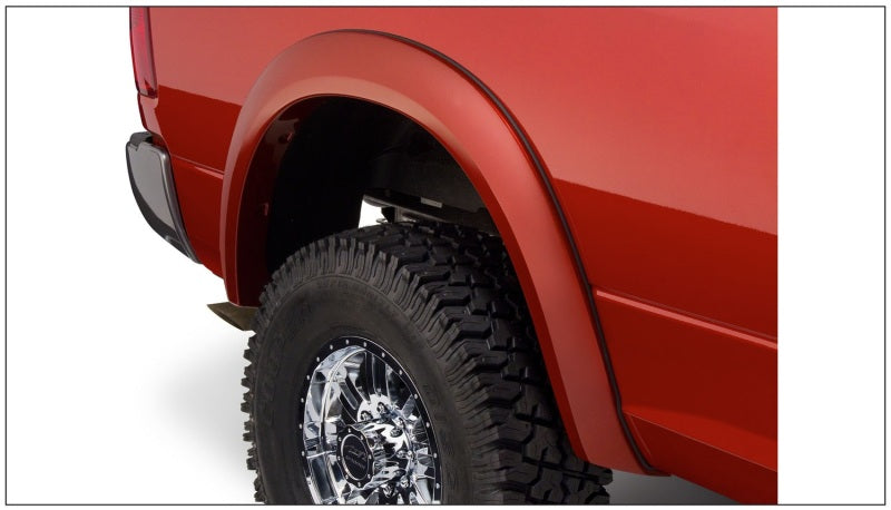Bushwacker 10-18 Dodge Ram 2500 Fleetside Extend-A-Fender Style Flares 4pc 76.3/98.3in Bed - Black Bushwacker 10-18 Dodge Ram 2500 Fleetside Extend-A-Fender Style Flares 4pc 76.3/98.3in Bed - Black