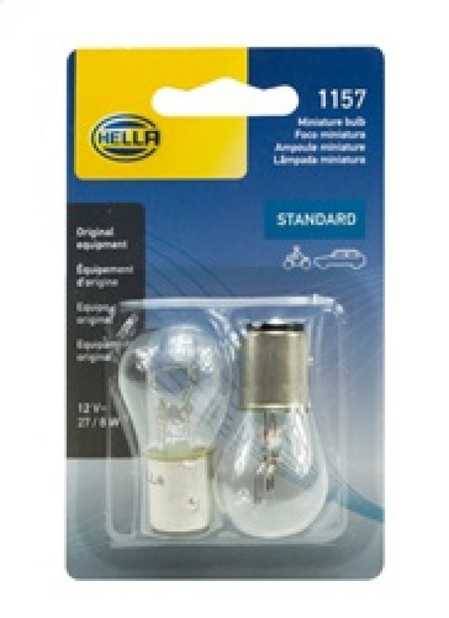 Hella Bulb 1157 12V 27/8W Ba9S S8 (2) Hella Bulb 1157 12V 27/8W Ba9S S8 (2)