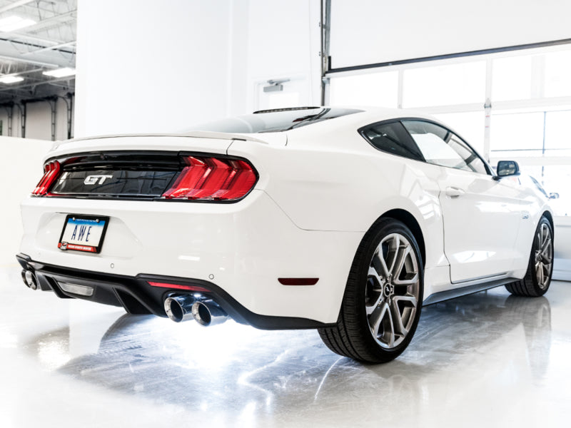AWE Tuning 2018+ Ford Mustang GT (S550) Cat-back Exhaust - Touring Edition (Quad Chrome Silver Tips) AWE Tuning 2018+ Ford Mustang GT (S550) Cat-back Exhaust - Touring Edition (Quad Chrome Silver Tips)