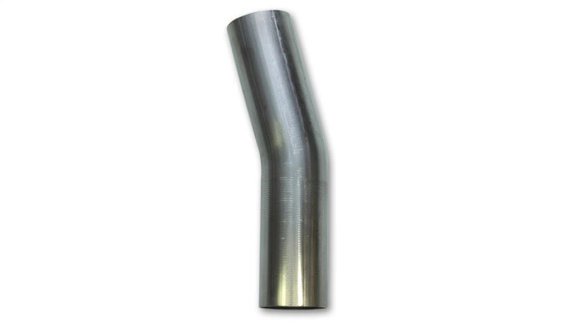 Vibrant 2.25in O.D. T304 SS 15 deg Mandrel Bend 5in x 5in leg lengths (3.375in Centerline Radius) Vibrant 2.25in O.D. T304 SS 15 deg Mandrel Bend 5in x 5in leg lengths (3.375in Centerline Radius)