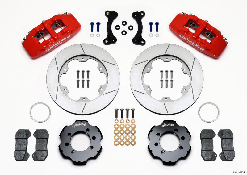 Wilwood Dynapro 6 Front Hat Kit 11.00in GT Rotor Red 95-05 Miata Wilwood Dynapro 6 Front Hat Kit 11.00in GT Rotor Red 95-05 Miata