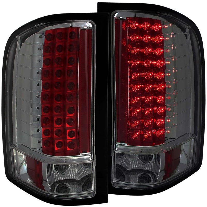 ANZO 2007-2013 Chevrolet Silverado 1500 LED Taillights Smoke ANZO 2007-2013 Chevrolet Silverado 1500 LED Taillights Smoke