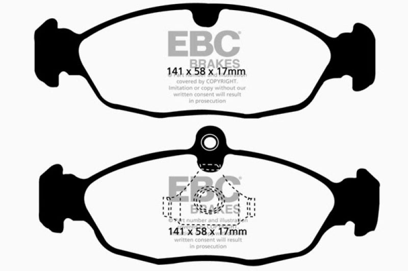 EBC 97-99 Aston Martin DB7 3.2 Supercharged Greenstuff Rear Brake Pads EBC 97-99 Aston Martin DB7 3.2 Supercharged Greenstuff Rear Brake Pads