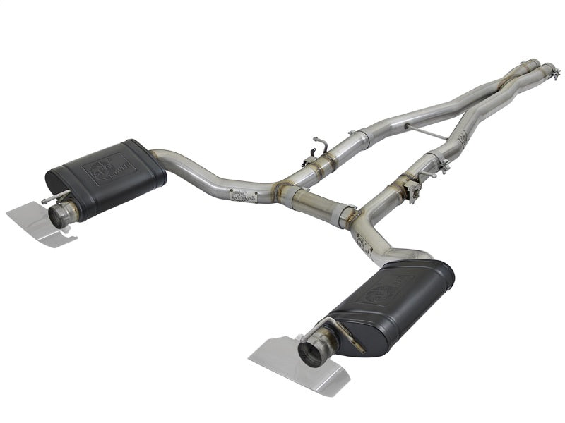 afe POWER MACH Force-Xp 15-17 Dodge Challenger Hellcat V8-6.2L 304 SS Cat-Back Exhaust System afe POWER MACH Force-Xp 15-17 Dodge Challenger Hellcat V8-6.2L 304 SS Cat-Back Exhaust System