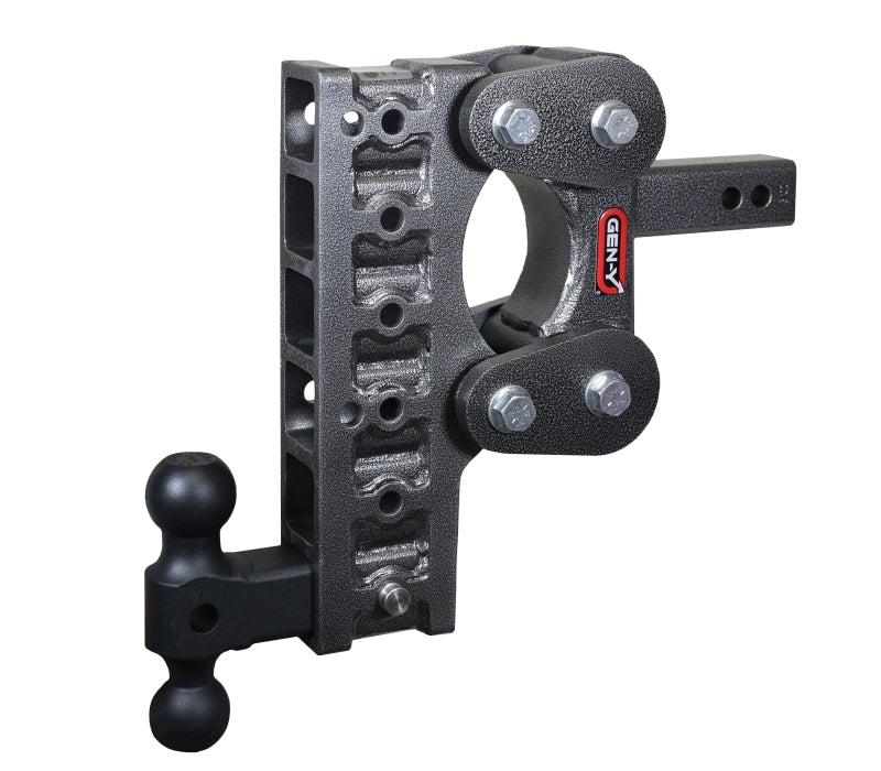 Gen-Y The Boss Torsion-Flex 2in Shank 10in Drop 1.1K TW 10K Hitch w/GH-031 Dual-Ball Gen-Y The Boss Torsion-Flex 2in Shank 10in Drop 1.1K TW 10K Hitch w/GH-031 Dual-Ball