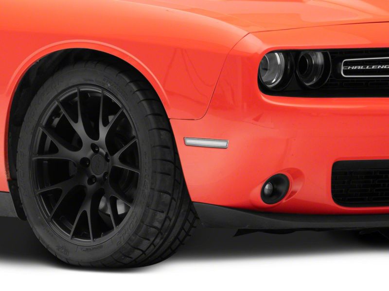 Raxiom 15-23 Dodge Challenger Excluding Widebody Axial Series LED Side Marker Lights- Clear Raxiom 15-23 Dodge Challenger Excluding Widebody Axial Series LED Side Marker Lights- Clear