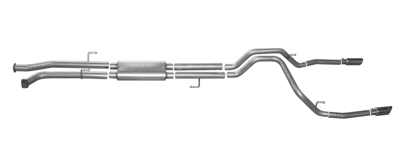 Gibson 07-19 Toyota Tundra Limited 5.7L 2.5in Cat-Back Dual Split Exhaust - Stainless Gibson 07-19 Toyota Tundra Limited 5.7L 2.5in Cat-Back Dual Split Exhaust - Stainless