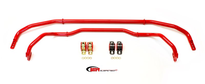 BMR 13-15 5th Gen Camaro Front & Rear Sway Bar Kit w/ Bushings - Red BMR 13-15 5th Gen Camaro Front & Rear Sway Bar Kit w/ Bushings - Red