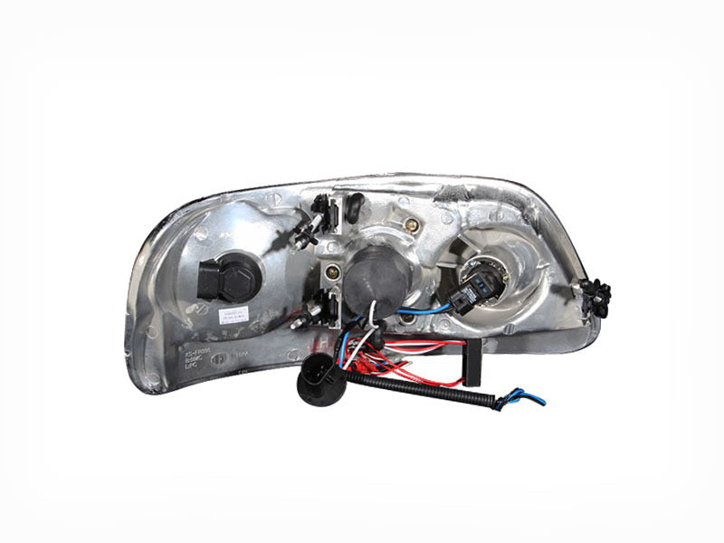 ANZO 1997.5-2003 Ford F-150 Projector Headlights w/ Halo and LED Chrome 1pc ANZO 1997.5-2003 Ford F-150 Projector Headlights w/ Halo and LED Chrome 1pc