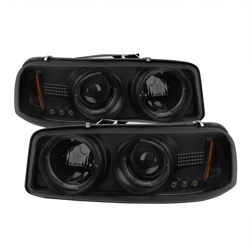Spyder GMC Sierra 1500/2500 99-06 Projector Headlights LED Halo LED Blk Smke PRO-YD-CDE00-HL-BSM Spyder GMC Sierra 1500/2500 99-06 Projector Headlights LED Halo LED Blk Smke PRO-YD-CDE00-HL-BSM