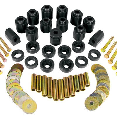 Prothane 87-96 Jeep YJ 1in Lift Body Mount Kit - Black
