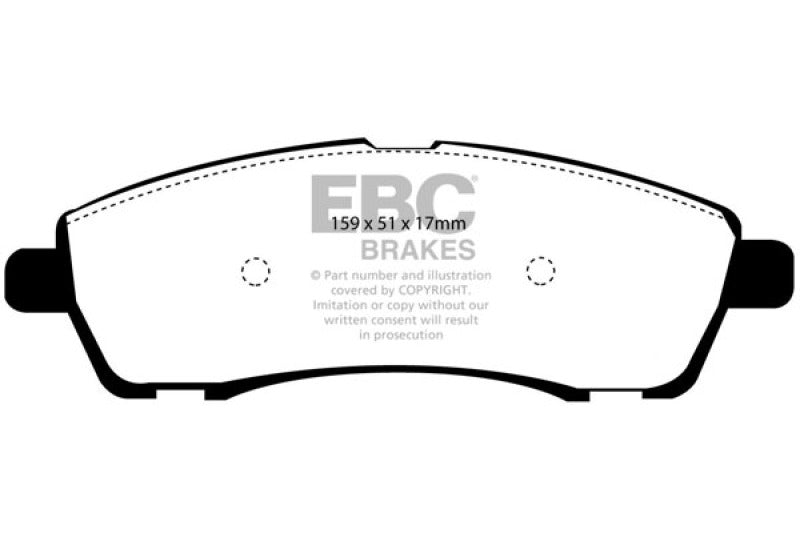 EBC 00-02 Ford Excursion 5.4 2WD Yellowstuff Rear Brake Pads EBC 00-02 Ford Excursion 5.4 2WD Yellowstuff Rear Brake Pads