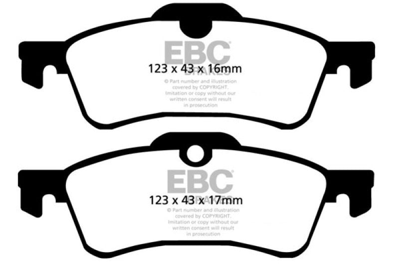 EBC 02-03 Mini Hardtop 1.6 Ultimax2 Rear Brake Pads EBC 02-03 Mini Hardtop 1.6 Ultimax2 Rear Brake Pads