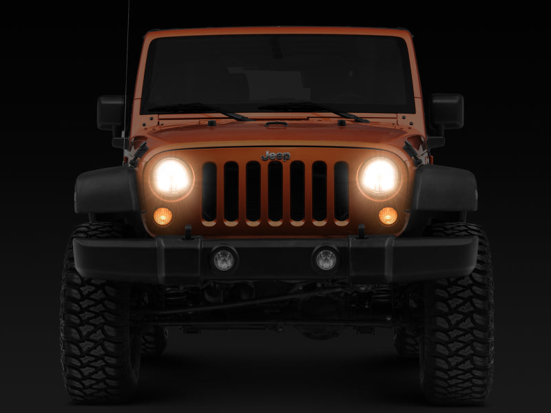 Raxiom 07-18 Jeep Wrangler JK LED Halo Headlights- Chrome Housing (Clear Lens) Raxiom 07-18 Jeep Wrangler JK LED Halo Headlights- Chrome Housing (Clear Lens)