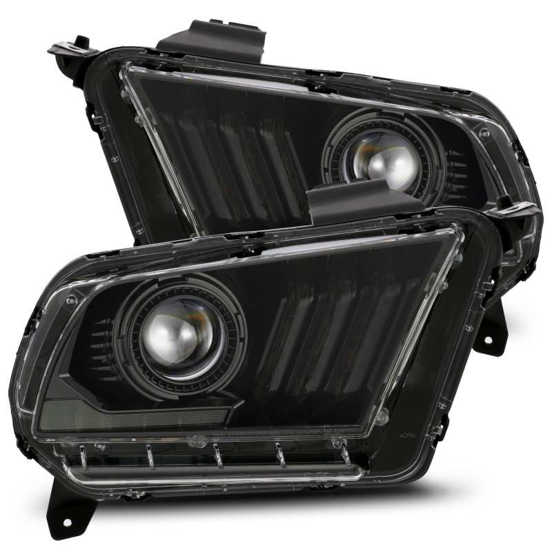 AlphaRex 10-12 Ford Mustang LUXX LED Proj Headlights Plank Style Alpha Blk w/Activ Light/Seq Signal AlphaRex 10-12 Ford Mustang LUXX LED Proj Headlights Plank Style Alpha Blk w/Activ Light/Seq Signal