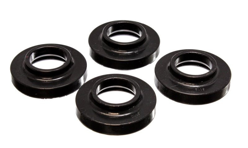 Energy Suspension 97-06 Jeep Wrangler TJ / 84-01 Cherokee Black Fr/Rear Coil Lift Isolator Set of 4 Energy Suspension 97-06 Jeep Wrangler TJ / 84-01 Cherokee Black Fr/Rear Coil Lift Isolator Set of 4