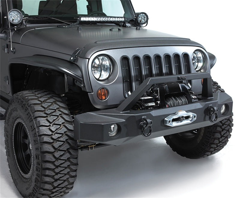 Rampage 2007-2018 Jeep Wrangler(JK) Trailguard Front Bumper - Black Rampage 2007-2018 Jeep Wrangler(JK) Trailguard Front Bumper - Black