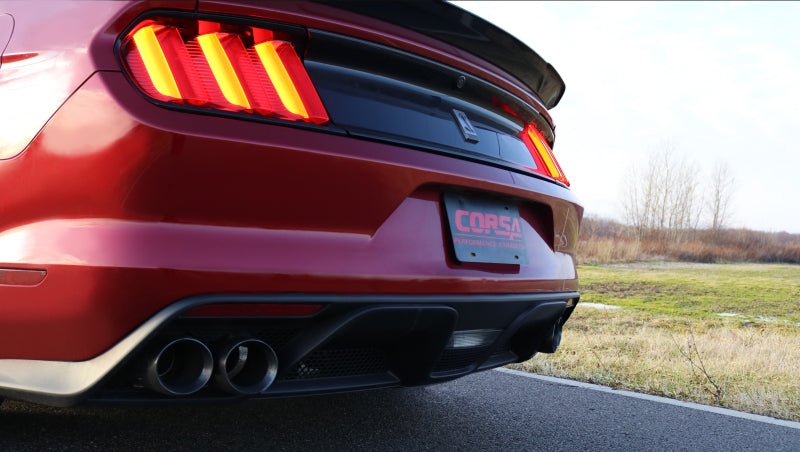 Corsa 2015-2020 Ford Mustang GT350 3in Double X Pipe Exhaust Corsa 2015-2020 Ford Mustang GT350 3in Double X Pipe Exhaust