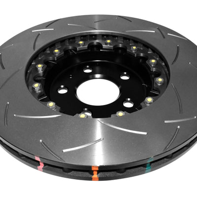 DBA 03-07 350Z / 03-04 G35 w/ Brembo Front Slotted 5000 Series 2 Piece Rotor Assembled w/ Black Hat