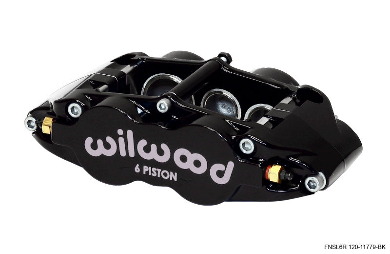 Wilwood Caliper-Narrow Superlite 6R-LH - Black 1.62/1.12/1.12in Pistons 1.25in Disc Wilwood Caliper-Narrow Superlite 6R-LH - Black 1.62/1.12/1.12in Pistons 1.25in Disc