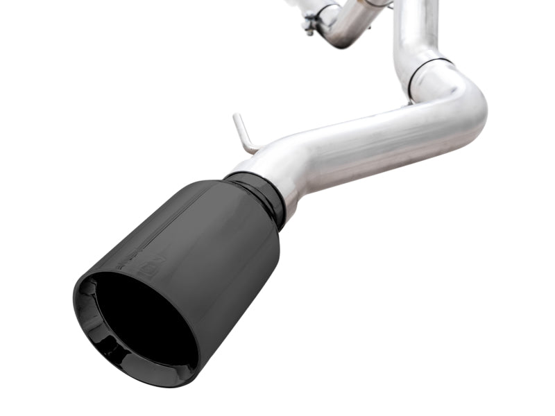 AWE Tuning 2021+ Ford Bronco 0FG Single Rear Exit Exhaust w/Diamond Black Tip & Bash Guard AWE Tuning 2021+ Ford Bronco 0FG Single Rear Exit Exhaust w/Diamond Black Tip & Bash Guard