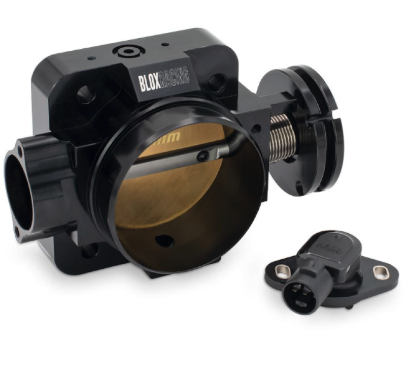 BLOX Racing Honda B/D/H/F Series Engines 74mm Black Billet Throttle Body V2 BLOX Racing Honda B/D/H/F Series Engines 74mm Black Billet Throttle Body V2
