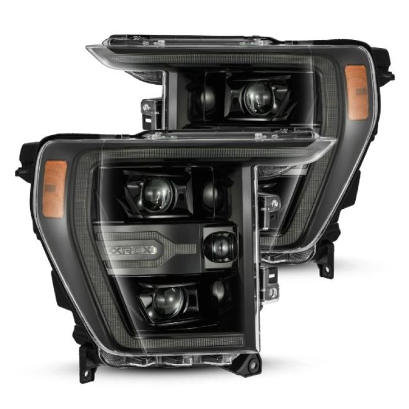AlphaRex 21-22 Ford F150 Luxx-Series Projector Headlights Alpha-Black w/Activ Light/Seq Signal AlphaRex 21-22 Ford F150 Luxx-Series Projector Headlights Alpha-Black w/Activ Light/Seq Signal