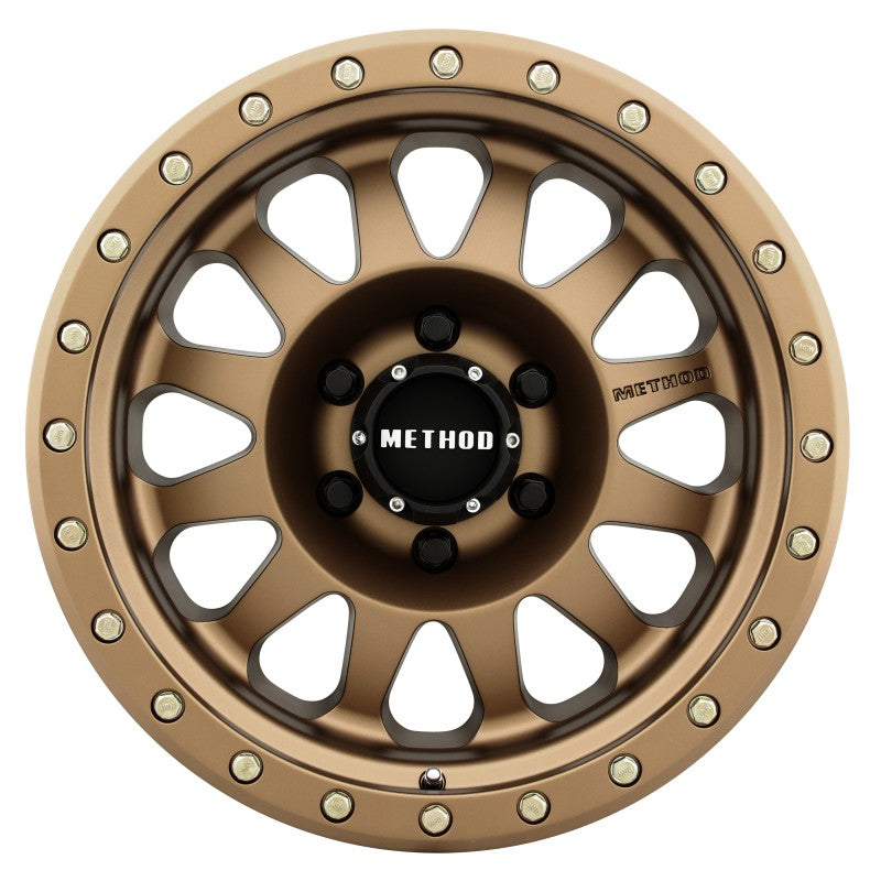 Method MR304 Double Standard 17x8.5 0mm Offset 6x5.5 108mm CB Method Bronze Wheel Method MR304 Double Standard 17x8.5 0mm Offset 6x5.5 108mm CB Method Bronze Wheel