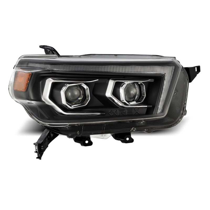 AlphaRex 10-13 Toyota 4Runner LUXX LED Proj Headlights Plank Style Black w/Seq Signal/DRL AlphaRex 10-13 Toyota 4Runner LUXX LED Proj Headlights Plank Style Black w/Seq Signal/DRL