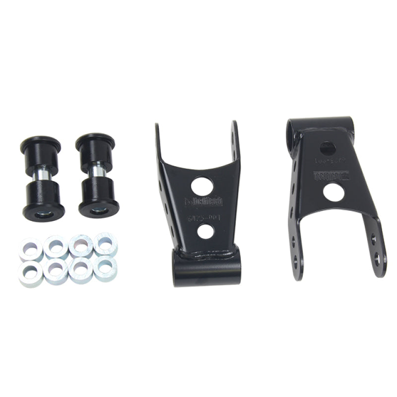 Belltech SHACKLE KIT 15-16 Ford F150 (All Cabs Short Bed Only) 4WD 1in / 2in Rear Drop Belltech SHACKLE KIT 15-16 Ford F150 (All Cabs Short Bed Only) 4WD 1in / 2in Rear Drop