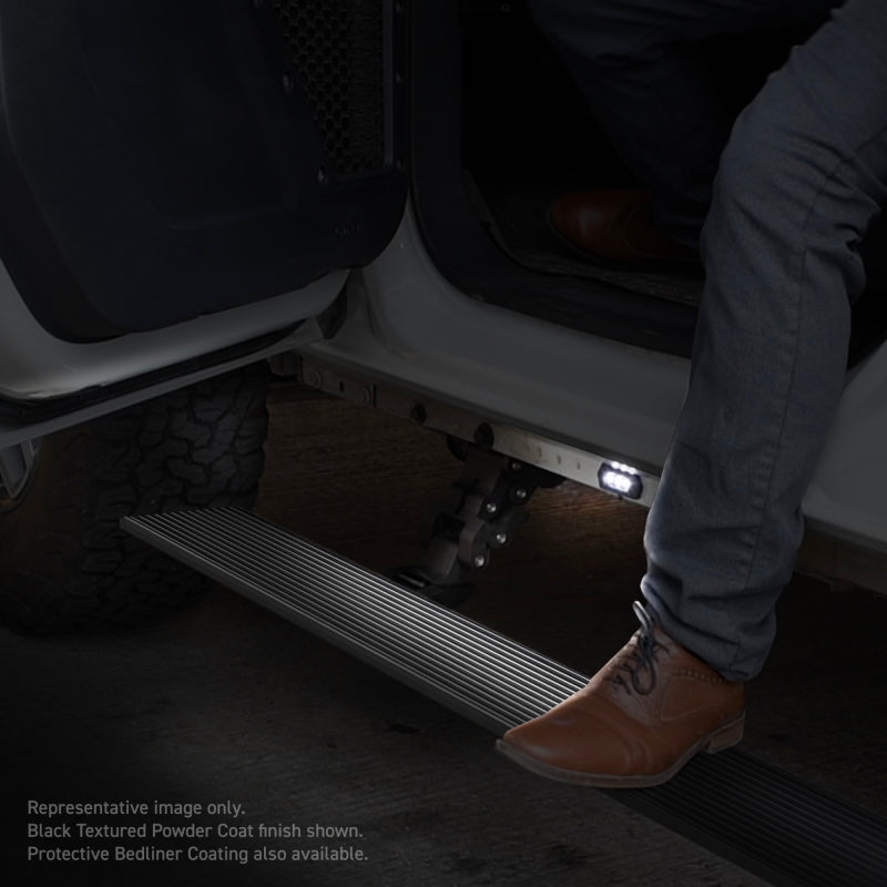 RealTruck 15-24 Ford F-150 CC 4dr VoltStep Electric Running Board Kit - Bedliner Coat RealTruck 15-24 Ford F-150 CC 4dr VoltStep Electric Running Board Kit - Bedliner Coat