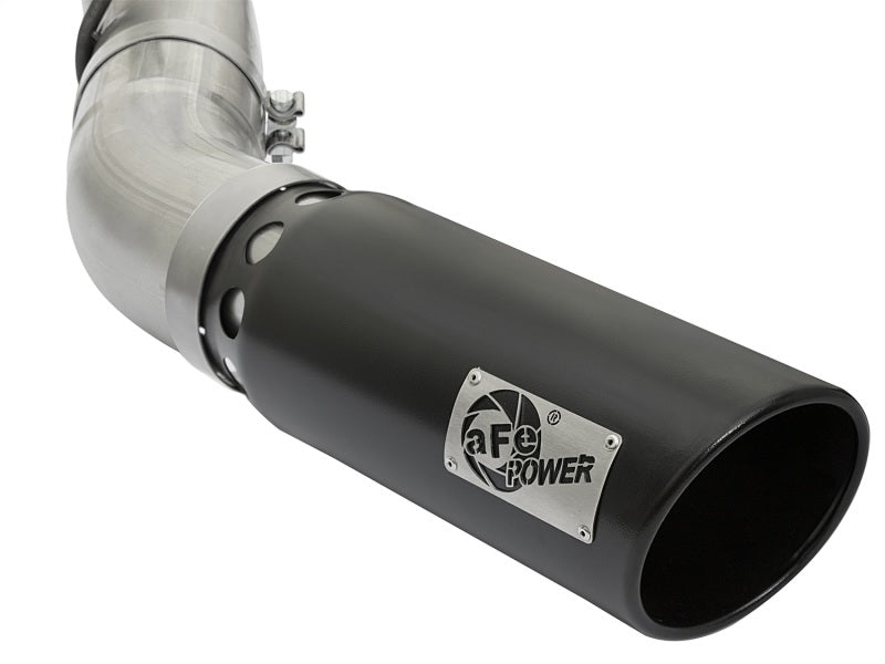 aFe LARGE BORE HD 5in 409-SS DPF-Back Exhaust w/Black Tip 2017 GM Duramax V8-6.6L (td) L5P aFe LARGE BORE HD 5in 409-SS DPF-Back Exhaust w/Black Tip 2017 GM Duramax V8-6.6L (td) L5P