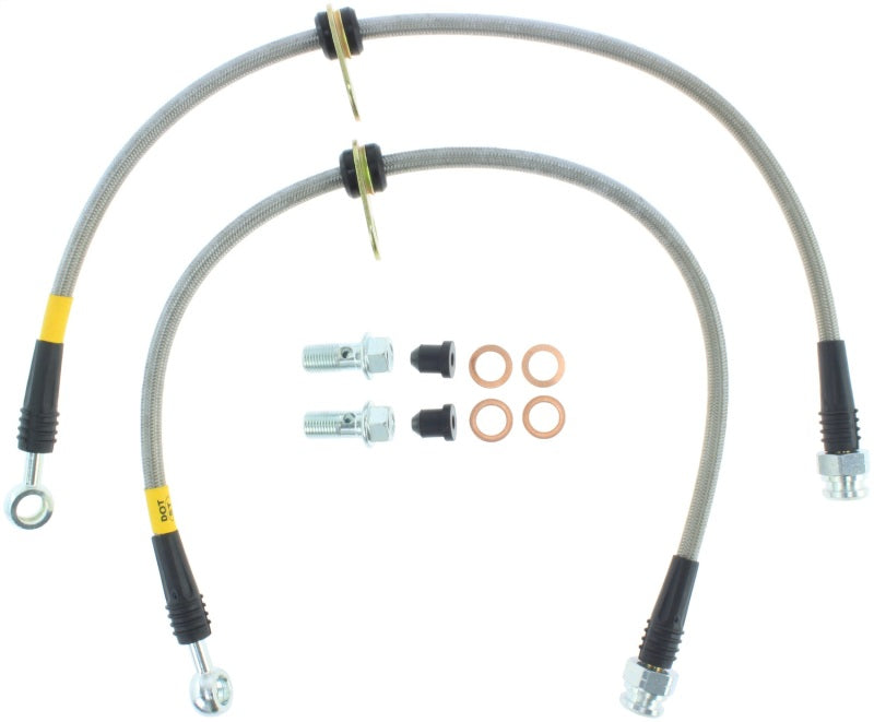 StopTech 08-10 EVO X AWD Stainless Steel Rear Brake Lines StopTech 08-10 EVO X AWD Stainless Steel Rear Brake Lines