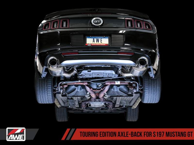 AWE Tuning S197 Mustang GT Axle-back Exhaust - Touring Edition (Chrome Silver Tips) AWE Tuning S197 Mustang GT Axle-back Exhaust - Touring Edition (Chrome Silver Tips)