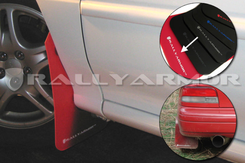 Rally Armor 93-01 Subaru Impreza RS Red UR Mud Flap w/ White Logo Rally Armor 93-01 Subaru Impreza RS Red UR Mud Flap w/ White Logo