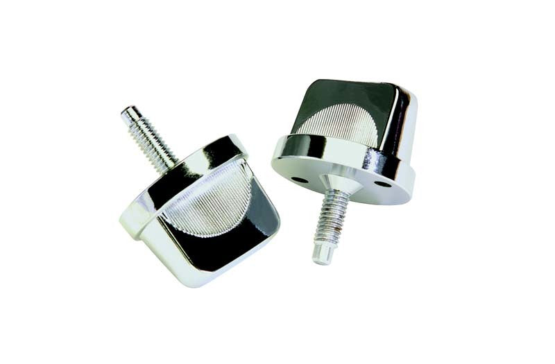 Kentrol 76-95 Jeep CJ/Wrangler YJ Windshield Knobs Pair - Polished Silver Kentrol 76-95 Jeep CJ/Wrangler YJ Windshield Knobs Pair - Polished Silver