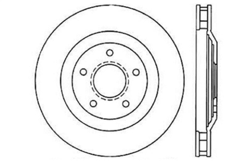 StopTech Power Slot 97-04 Chevy Corvette / 04 & 08 Cadillac XLR/XLR-V Front Left Drilled Rotors StopTech Power Slot 97-04 Chevy Corvette / 04 & 08 Cadillac XLR/XLR-V Front Left Drilled Rotors