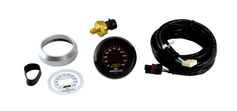 AEM 52mm Oil Pressure 150psi Digital Gauge AEM 52mm Oil Pressure 150psi Digital Gauge