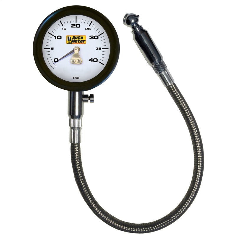 Autometer NASCAR Performance 40PSI Lo-Pressure Tire Pressure Gauge Autometer NASCAR Performance 40PSI Lo-Pressure Tire Pressure Gauge