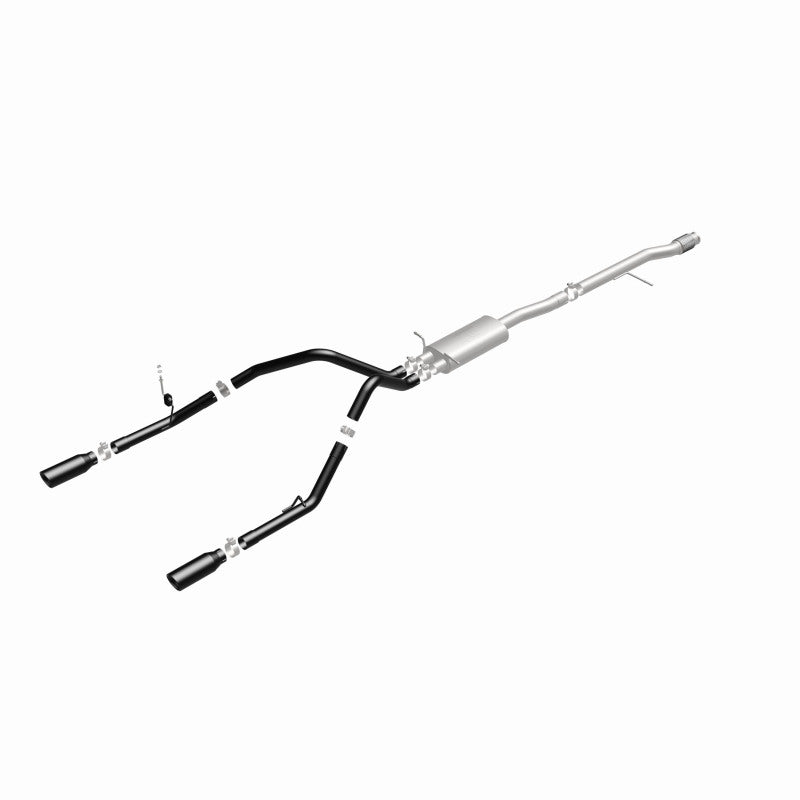 MagnaFlow SYS Cat-Back 4in Black Dual Split Rear Tips 14-15 Chevy Silverado/GMC Sierra 4.3L-5.3L MagnaFlow SYS Cat-Back 4in Black Dual Split Rear Tips 14-15 Chevy Silverado/GMC Sierra 4.3L-5.3L