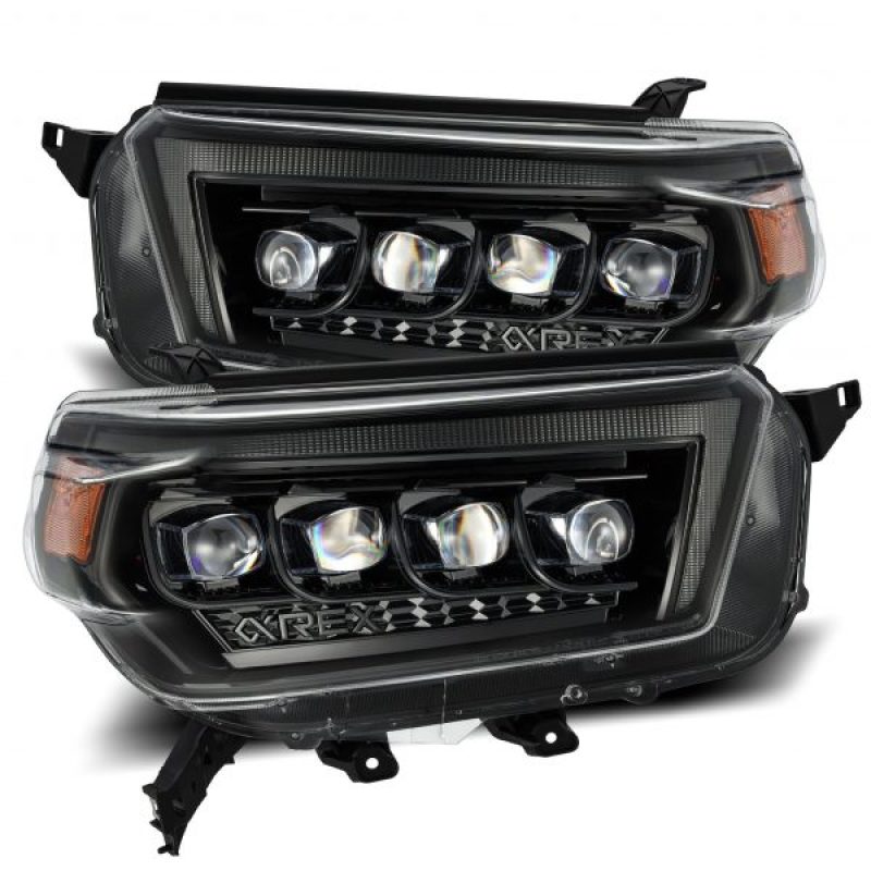 AlphaRex 10-13 Toyota 4Runner NOVA LED Proj Headlights Plank Style Alpha Black w/Seq Signal/DRL AlphaRex 10-13 Toyota 4Runner NOVA LED Proj Headlights Plank Style Alpha Black w/Seq Signal/DRL
