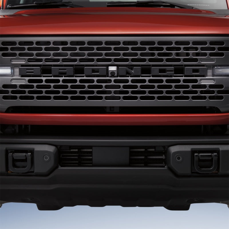 Ford Racing 2021+ Bronco Grille Lettering Overlay Kit - Black Ford Racing 2021+ Bronco Grille Lettering Overlay Kit - Black