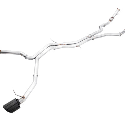 AWE Tuning Audi B9 RS 5 Sportback Track Edition Resonated for Perf Cats Exhaust w/Diamond Black Tips