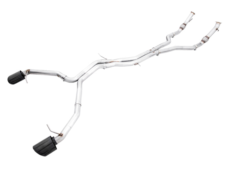 AWE Tuning Audi B9 RS 5 Sportback Track Edition Resonated for Perf Cats Exhaust w/Diamond Black Tips AWE Tuning Audi B9 RS 5 Sportback Track Edition Resonated for Perf Cats Exhaust w/Diamond Black Tips